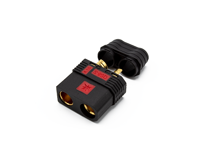 QS8-S Anti-spark Female Connector Black With Cover