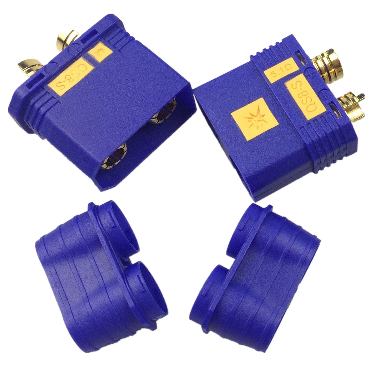 QS8-S Anti-spark Connector Blue With Cover